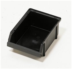Skrzynka magazynowa raaco 3-160 109291 (S x W x G) 125 x 75 x 173 mm czarny 1 szt.