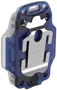 Lampa wielofunkcyjna Armytek Crystal Blue Compact 5 w 1 ze światłem białym i czerwonym ArmyTek F07001B Crystal Blue Lampka przenośna   LED niebieski, przeźroczysty
