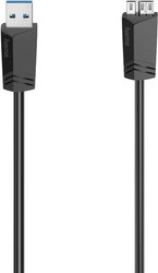 Kabel USB Hama, USB 3.2 Gen1 (USB 3.0), Złącze męskie USB-A, Złącze męskie USB Micro-B 3.0, 1.50 m