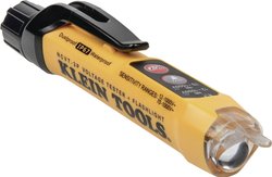 Bezdotykowy tester napięcia z dwoma zakresami pomiarowymi i uchwytem, 12-1000 V AC Bezdotykowy próbnik napięcia Klein Tools NCVT-3P