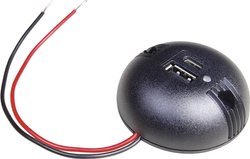 Okrągłe nadbudowy podwójne gniazdo zasilające USB-C/A ProCar 67347501 Obciążalność prądu maks.: 5 A 12 V, 24 V