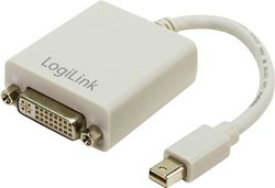 Przejściówka, adapter DisplayPort, DVI LogiLink CV0037 CV0037, [1x złącze męskie Mini DisplayPort - 1x złącze żeńskie DVI 29-pin]