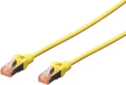 Kabel krosowy DIGITUS Professional CAT 6 S-FTP, LSZH, AWG 27/7, skrętka, długość 10 m, żółty kabel LAN Digitus DK-1644-100/Y, 1 szt., RJ45, CAT 6, S/FTP, 10.00 m, żółty