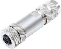 Złącze męskie okrągłe miniaturowe binder 99 1632 814 04, styki:4, 63 V, 12 A, 1 szt.