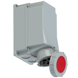 Gniazdo PCE 145-6 CEE wall socket 125A, Szare Twist, Red IP