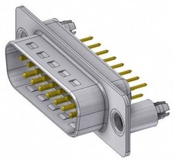 Złącze męskie D-Sub Deltron Connectors DTS 15 PY/2 M86UN, rzędy: 2, styki: 15, 180 °, 1 szt.