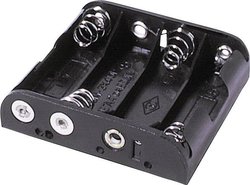 Komora baterii MPD BC4AAB 4 x AA, pin stykowy, (D x S x W) 61 x 57 x 15 mm