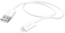 Kabel do ładowania USB Hama, USB 2.0, Złącze męskie Lightning, Złącze męskie USB-A, 1.00 m