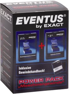Zestaw POWER PACK do gwintowania maszynowego, 14-częściowy, wraz z podręcznikiem gwintowania Zestaw Exact Power Pack, gwintowniki maszynowe, nakrój B i pogłębiacze stożkowe,13 szt.