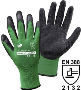 L+D SIMPLY Latex 1490-9 Lateks Rękawice robocze Rozmiar rękawic: 9 EN 388, EN 13997:1999  ISO 13997:1999 CAT II 1 par(a)