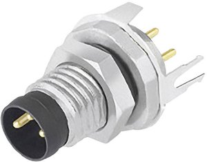 Złącze montażowe Binder 09 3419 81 03, 3-Pin, 60 V, 4 A