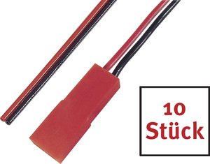 Kabel akumulatora Reely RE-6992181 [1x złącze męskie BEC - 1x z wolnym końcem] 20 cm 10 szt.