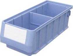 Skrzynka magazynowa VISO TR 3109 (S x W x G) 117 x 90 x 300 mm niebieski 1 szt.