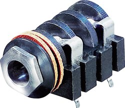 Złącze męskie jack 6,35 mm Rean AV NYS2152 NYS2152, ocynowany, złącze żeńskie do wbudowania poziomego, 1 szt.