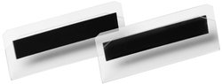 Kieszeń na etykiety DURABLE HARD COVER magnetyczna 100 x 38 mm, przezroczysta, 119519 Torba do znakowania   (S x W) 100 mm x 38 mm    10 szt.