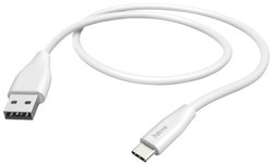Kabel do ładowania USB Hama, USB 2.0, Złącze męskie USB-A, Złącze męskie USB-C®, 1.50 m