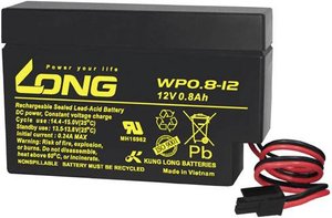 Akumulator ołowiowy Long WP0.8-12H WP0.8-12H, AGM, 12 V, 0.8 Ah