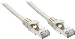 LINDY RJ45 LAN Kabel CAT 5e F/UTP 3.00 m szary z zaczepami blokującymi(50 szt.)