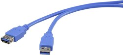 Kabel Kabel USB USB 3.2 Gen1 (USB 3.0) Renkforce RF-4262127 Złącze męskie USB-A, Złącze żeńskie USB-A 1.80 m