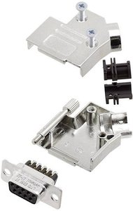Zestaw listew żeńskich D-Sub Amphenol L17D45ZK09+L77DE09SST, rzędy: 2, styki: 9, 45 °, 1 zest.