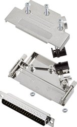 Zestaw listew męskich D-Sub encitech D45PK-M-37-DBP-K 6355-0009-04, rzędy: 2, styki: 37, 45 °, 1 zest.