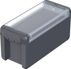 Obudowa zewnętrzna Bopla B 180809 PC-V0-G-7024 Bocube Gehäuse 96024134, (D x S x W) 191 x 80 x 90 mm, Poliwęglan V0, 1 szt.