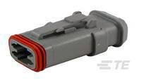 Obudowa złącza pin żeńskiego na kabel TE Connectivity DT06-4S-CE04, wire-to-wire, piny: 4, 1 szt.
