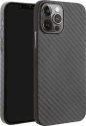 Vivanco Pure Futerał backcase Apple iPhone 13 Pro karbonowy Ładowarka indukcyjna, Odporny na wstrząsy
