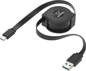 Kabel USB Renkforce, USB 3.2 Gen1 (USB 3.0), Złącze męskie USB-C®, Złącze męskie USB-A, 0.80 m
