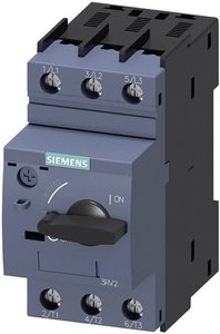Wyłącznik zasilania Siemens 3RV2011-0KA10 1 szt.  Zakres ustawienia (Prąd): 0.9 - 1.25 A Maksymalne napięcie przełączające: 690 V/AC (S x W x G) 45 x 97 x 97 mm