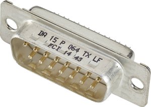 Listwa męska D-Sub FCI D-SUB DE09P364TXLF, rzędy: 2, styki: 9, 180 °, 1 szt.