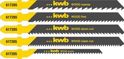 Zestaw brzeszczotów do wyrzynarki do drewna kwb  617285 5 szt.