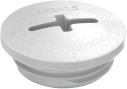 Zaślepka Wiska 10064673  M63   poliamid szaro-biały (ral 7035) 1 szt.