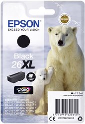 Epson atrament T2621, 26XL tusz oryginalny  Czarny C13T26214012
