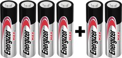 Baterie AA Energizer Max 4+2 E301534200, 1.5 V, alkaliczno-manganowe, 6 szt.