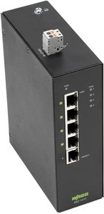Przełącznik przemysłowy ECO, 5 portów 1000BASE-T WAGO 852-1411 Switch przemysłowy Ethernet