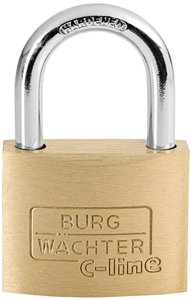 Kłódka Burg Wächter 3051 35.00 mm Zamykana na klucz   z zamkiem kluczykowym