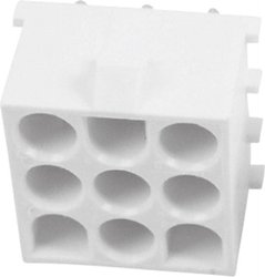 Obudowa złącza pin żeńskiego na PCB TE Connectivity UNIVERSAL MATE-N-LOK 350763-4, wire-to-wire, piny: 9, 15 A, 1 szt.