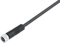 Złącze kablowe M8 profilowane 8-pinowe z pierścieniem gwintowanym z odlewu Złącze kablowe z gwintem M8 binder 79 3808 45 08 1 szt.