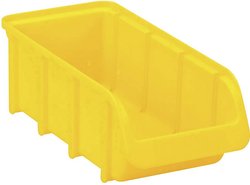 Skrzynka magazynowa Hünersdorff 682200 (S x W x G) 215 x 100 x 75 mm żółty 1 szt.