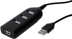 Hub USB 2.0 Digitus AB-50001-1 4 Porty  czarny