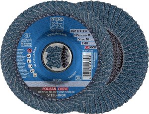 Tarcza lamelkowa PFERD PFR 125-M Z 40 SGP CURVE STEELOX/X-LOCK 67689053 Średnica 125 mm 10 szt.