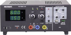 Zasilacz laboratoryjny regulowany VOLTCRAFT VLP-1602 USB 0 - 60 V 0.01 - 1.5 A 123 W