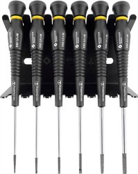 6-częściowy wkrętak do wkrętów z rowkiem w stojaku Zestaw wkrętaków Bernstein Tools  4-610