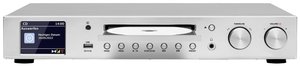 Adapter radia TechniSat DIGITRADIO 143 CD DAB, DAB+, Internet, UKW z pilotem, funkcja budzika srebrny