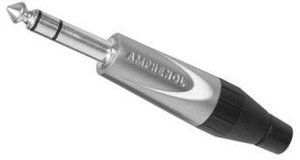 Złącze męskie jack 6,35 mm Amphenol TS3PJ, złącze męskie proste, 1 szt.