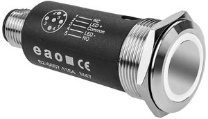 EAO 82-6657.2154 Seria 82 Podświetlany przycisk podtrzymujący 22mm SUS 316L Biały Przycisk eao 82-6657.2154, 22 mm, 1 szt.
