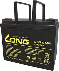 Akumulator ołowiowy Long U1-36NE U1-36NE, AGM, 12 V, 36 Ah