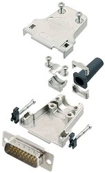 Zestaw listew męskich D-Sub encitech DTZF15-HDP26-W-K 6355-8063-02, rzędy: 3, styki: 26, 180 °, 1 szt.