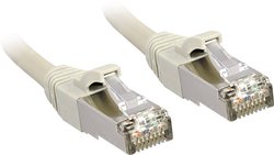 Kabel krosowy Lindy Cat.6 SSTP / S / FTP PIMF Premium, bezhalogenowy, szary, 7,5m Kabel LAN LINDY 45586, 1 szt., RJ45, CAT 6, S/FTP, 7.50 m, szary